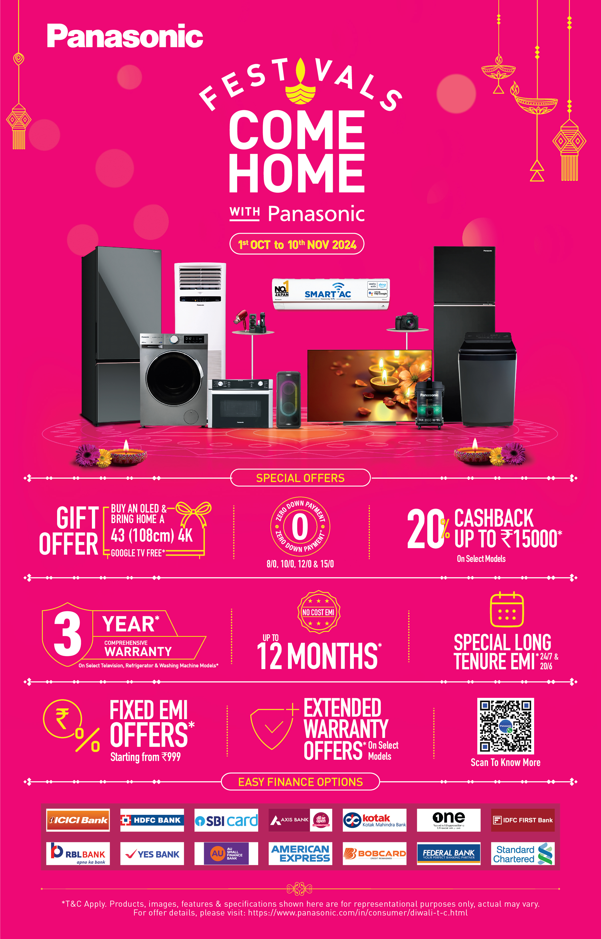 Panasonic in India unveils exclusive deals and discounts this festive season; encourages consumers to ‘Come Home with Panasonic’